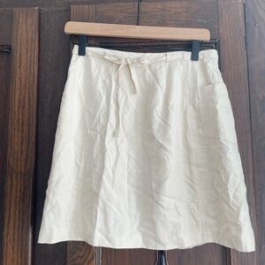 The Territory Ahead Cream A-Line Skirt